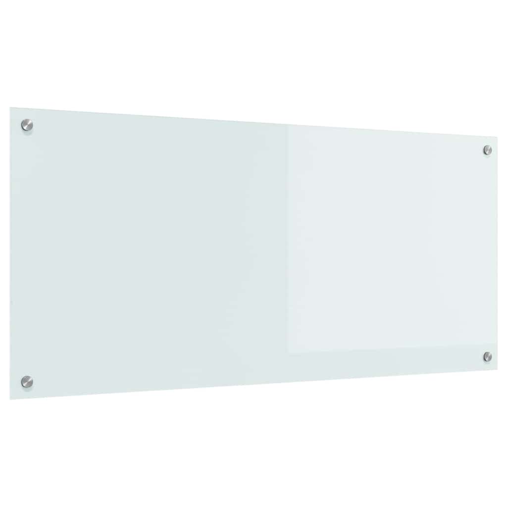 Panel de cocina VidaXL blanco 110 x 50 cm vidrio templado