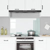 Paraschizzi cucina VidaXL bianco 110 x 60 cm in vetro temperato