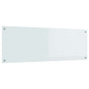 Vidaxl keuken spatscherm wit 120 x 40 cm gehard glas
