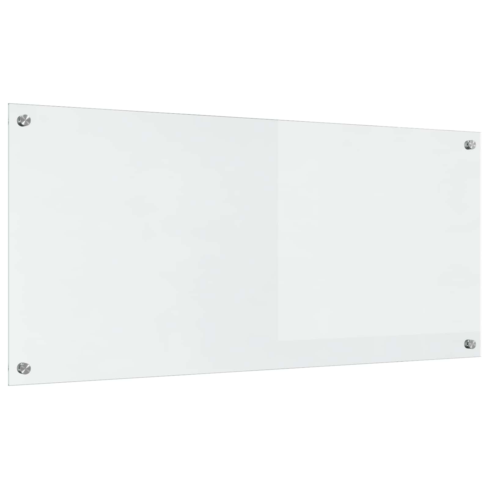 VidaXL salpicadero de cocina transparente 110 x 50 cm vidrio templado