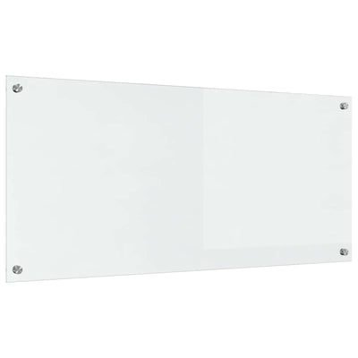 Vidaxl keuken spatscherm doorzichtig 110 x 50 cm gehard glas