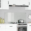 VidaXL salpicadero de cocina transparente 120 x 50 cm vidrio templado