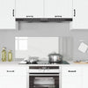 Vidaxl keuken spatscherm doorzichtig 120 x 50 cm gehard glas