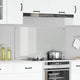 VidaXL salpicadero de cocina transparente 120 x 60 cm vidrio templado
