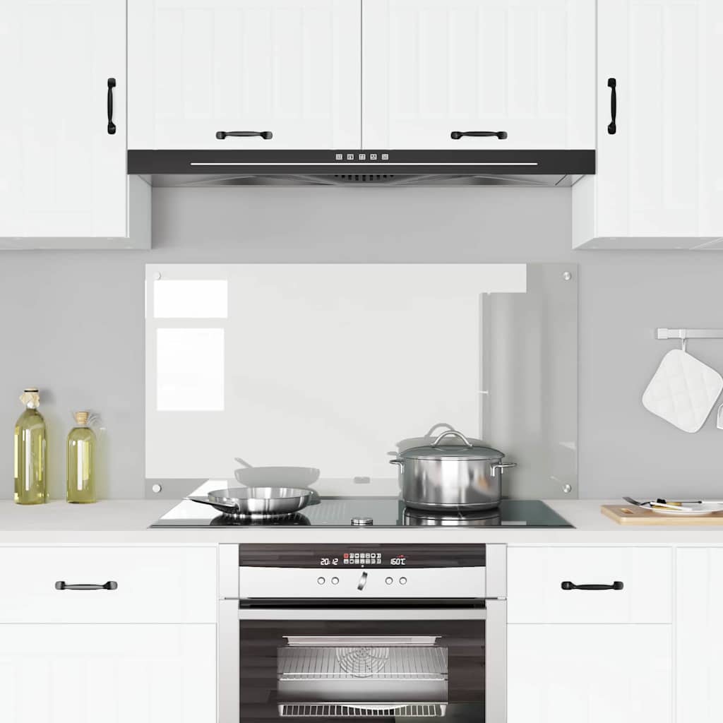 VidaXL salpicadero de cocina transparente 120 x 60 cm vidrio templado