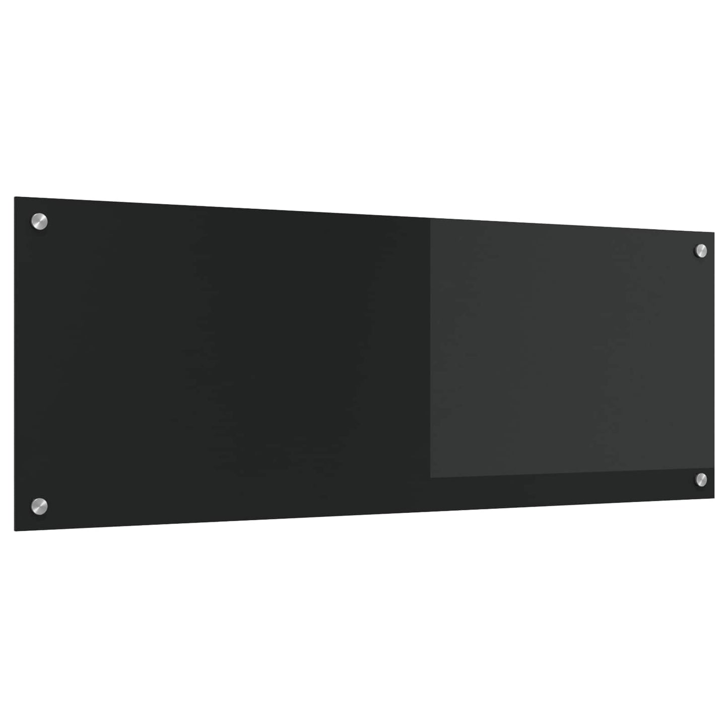 VidaXL salpicadero de cocina negro 110 x 40 cm vidrio templado