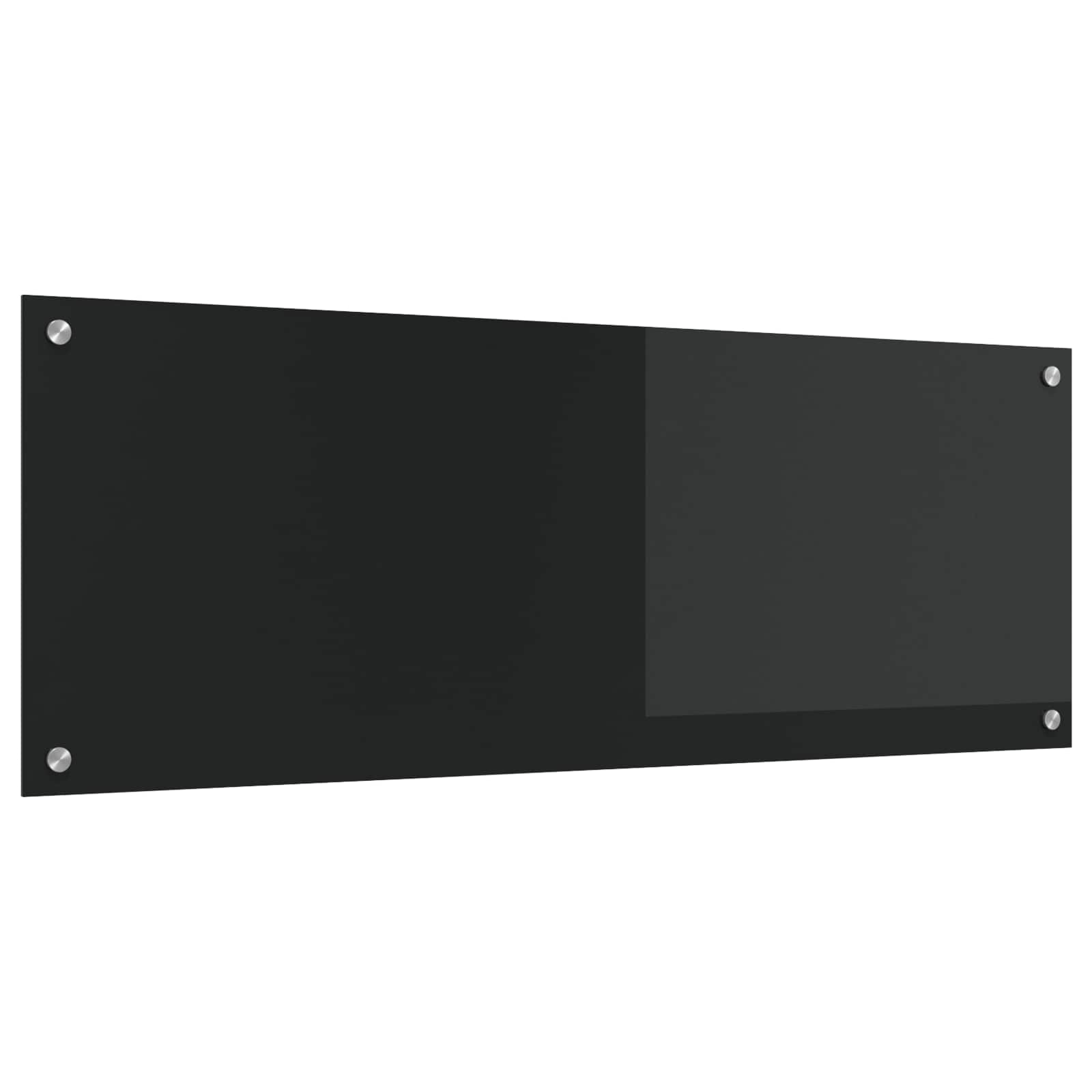 VidaXL salpicadero de cocina negro 110 x 40 cm vidrio templado