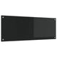 VidaXL salpicadero de cocina negro 110 x 40 cm vidrio templado