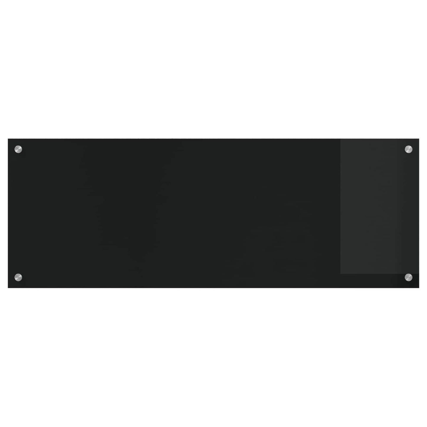 VidaXL salpicadero de cocina negro 110 x 40 cm vidrio templado