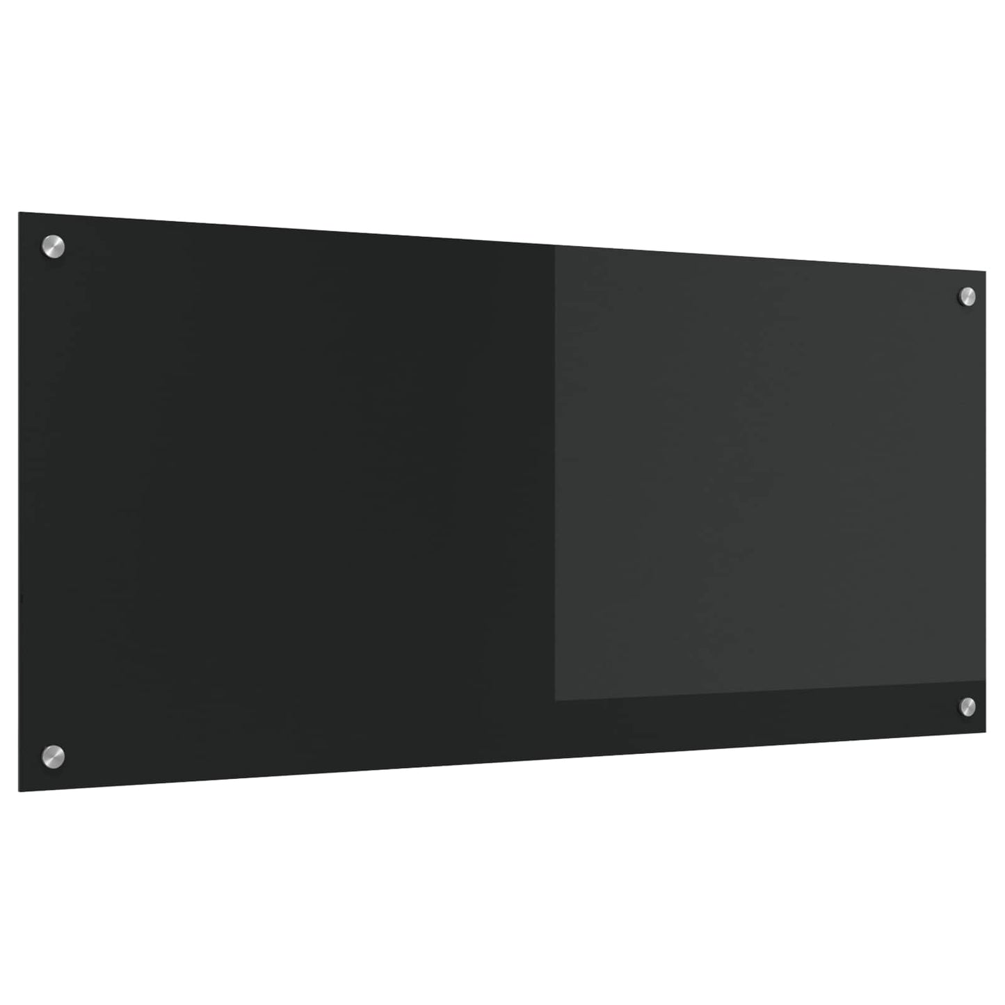 VidaXL salpicadero de cocina negro 110 x 50 cm vidrio templado
