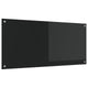 VidaXL salpicadero de cocina negro 110 x 50 cm vidrio templado
