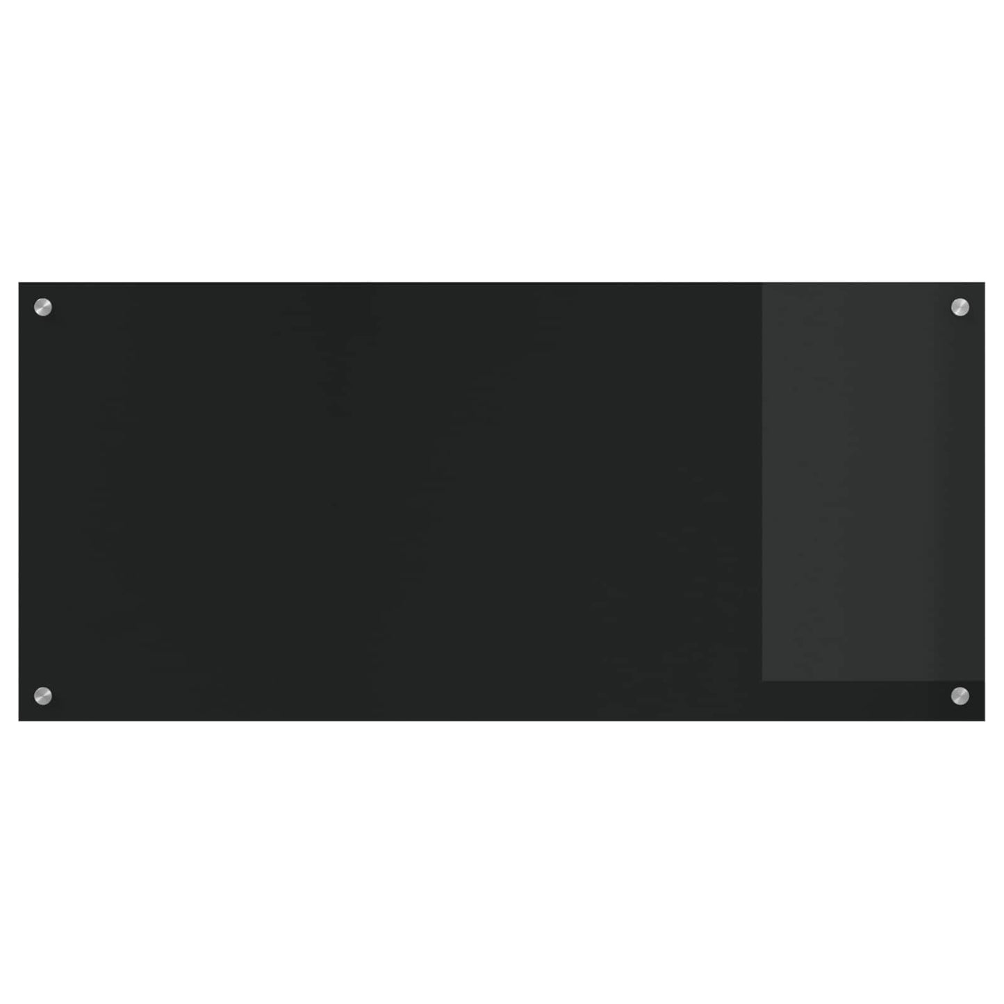 VidaXL salpicadero de cocina negro 110 x 50 cm vidrio templado
