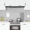 Vidaxxl salpicadero de cocina gris claro 110 x 50 cm vidrio templado