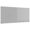 Vidaxxl salpicadero de cocina gris claro 110 x 50 cm vidrio templado