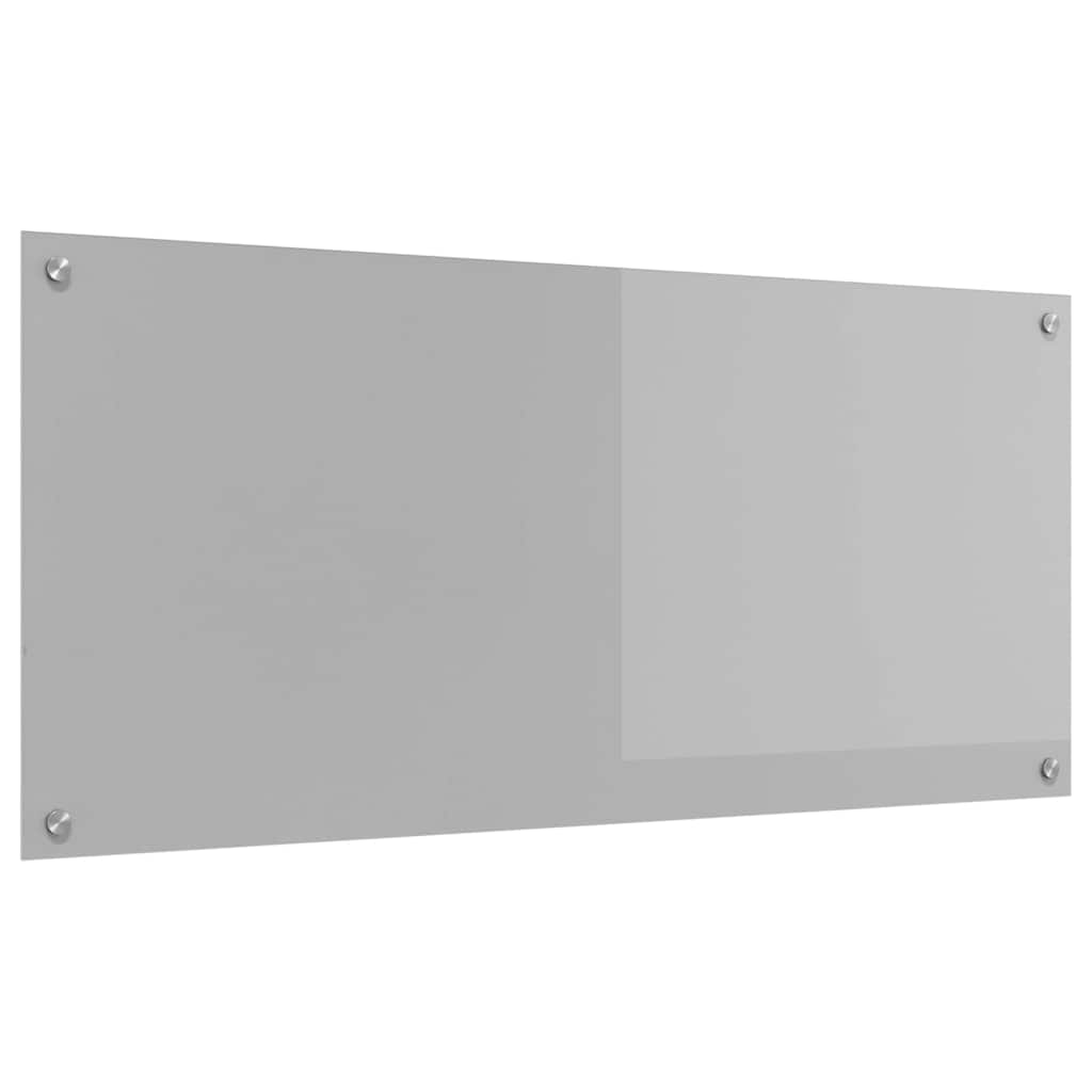 Vidaxxl salpicadero de cocina gris claro 110 x 50 cm vidrio templado