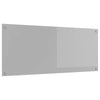 Vidaxxl salpicadero de cocina gris claro 120 x 50 cm vidrio templado