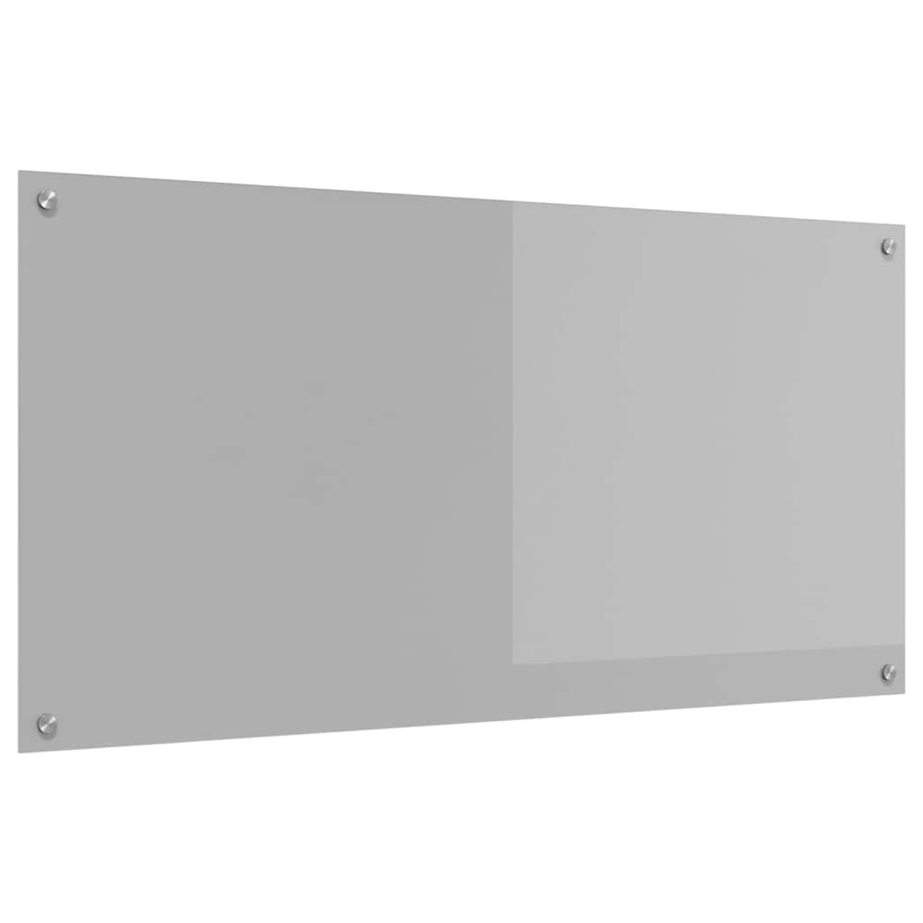 Vidaxxl salpicadero de cocina gris claro 120 x 60 cm vidrio templado