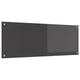 Vidaxxl salpicadero de cocina gris oscuro 110 x 40 cm vidrio templado
