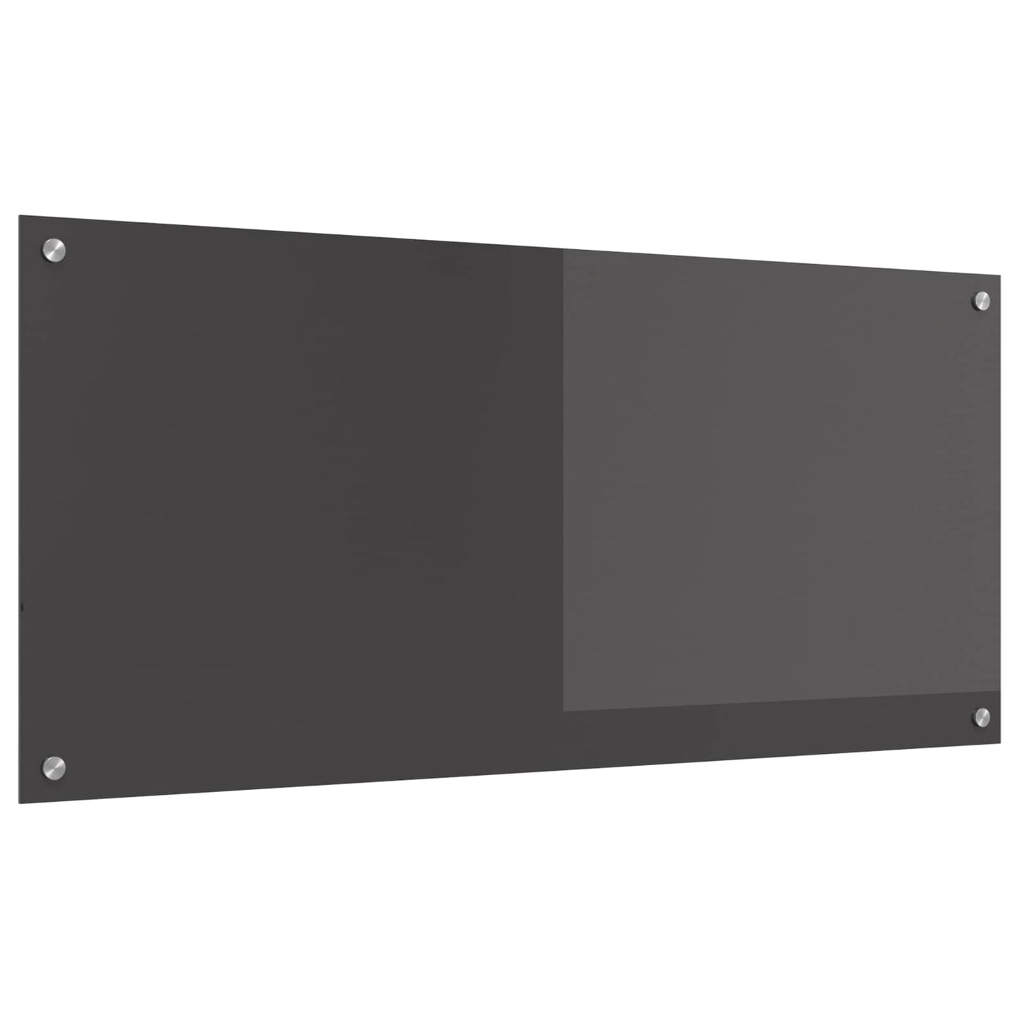 Vidaxxl salpicadero de cocina gris oscuro 110 x 50 cm vidrio templado