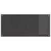 Vidaxxl salpicadero de cocina gris oscuro 110 x 50 cm vidrio templado
