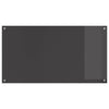 Paraschizzi cucina Vidaxxl grigio scuro 110 x 60 cm in vetro temperato