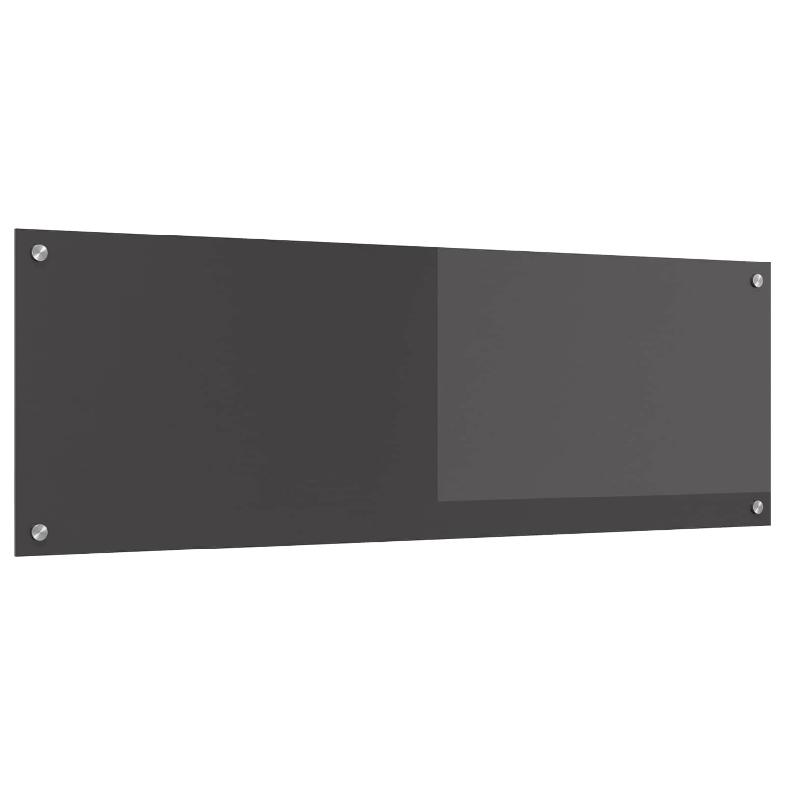Paraschizzi cucina Vidaxxl grigio scuro 120 x 40 cm in vetro temperato
