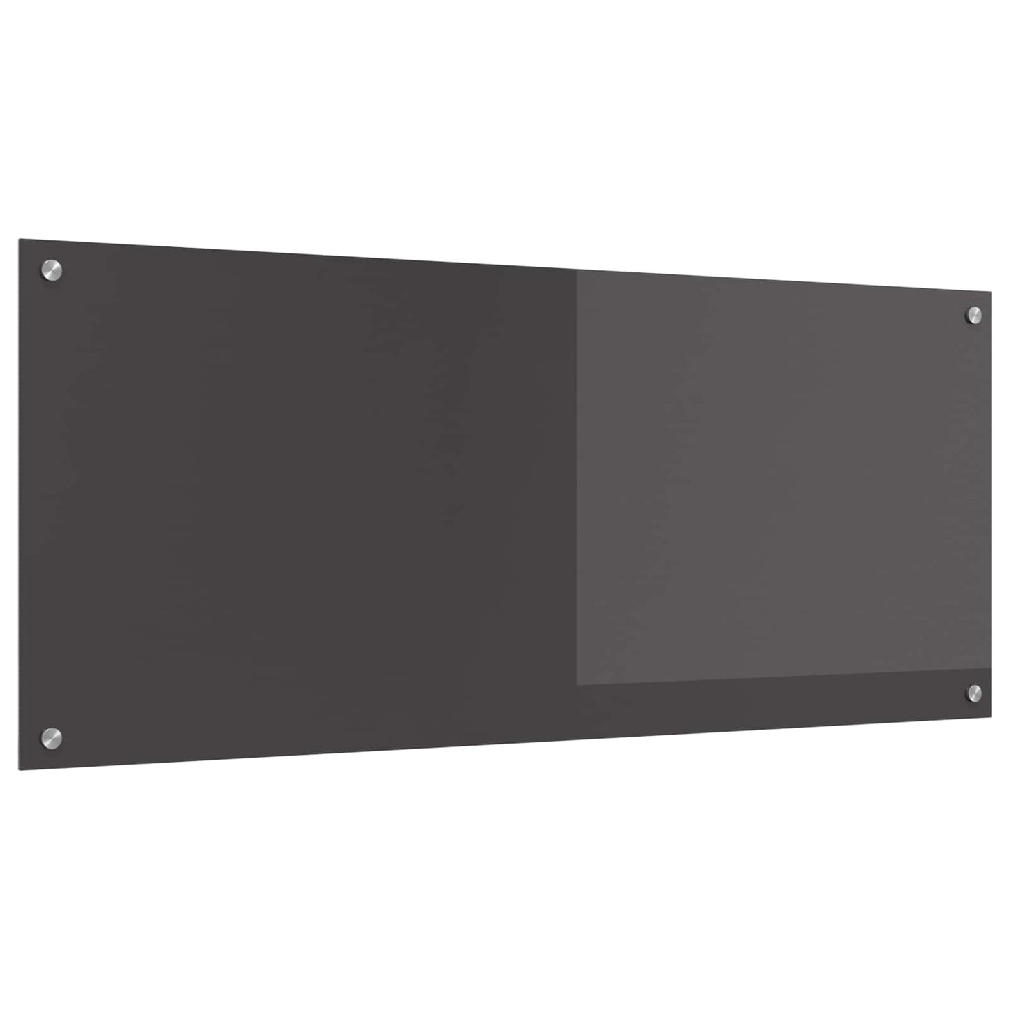 Vidaxxl salpicadero de cocina gris oscuro 120 x 50 cm vidrio templado