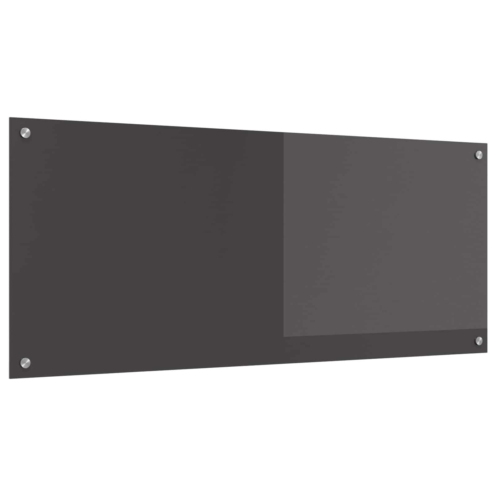 Vidaxxl salpicadero de cocina gris oscuro 120 x 50 cm vidrio templado