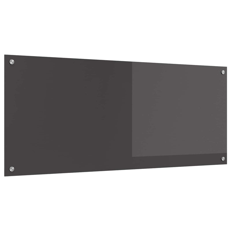 Vidaxxl salpicadero de cocina gris oscuro 120 x 50 cm vidrio templado