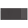 Vidaxxl salpicadero de cocina gris oscuro 120 x 50 cm vidrio templado