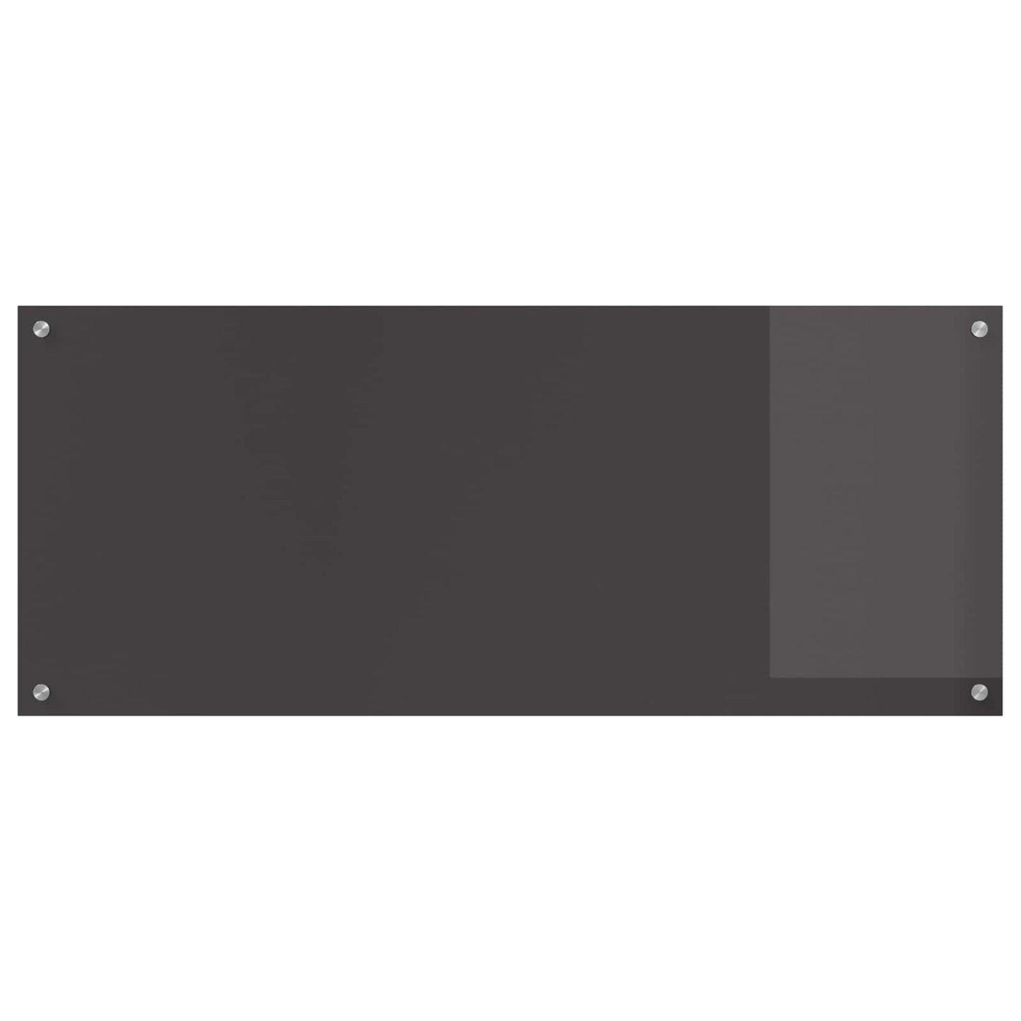 Vidaxxl salpicadero de cocina gris oscuro 120 x 50 cm vidrio templado