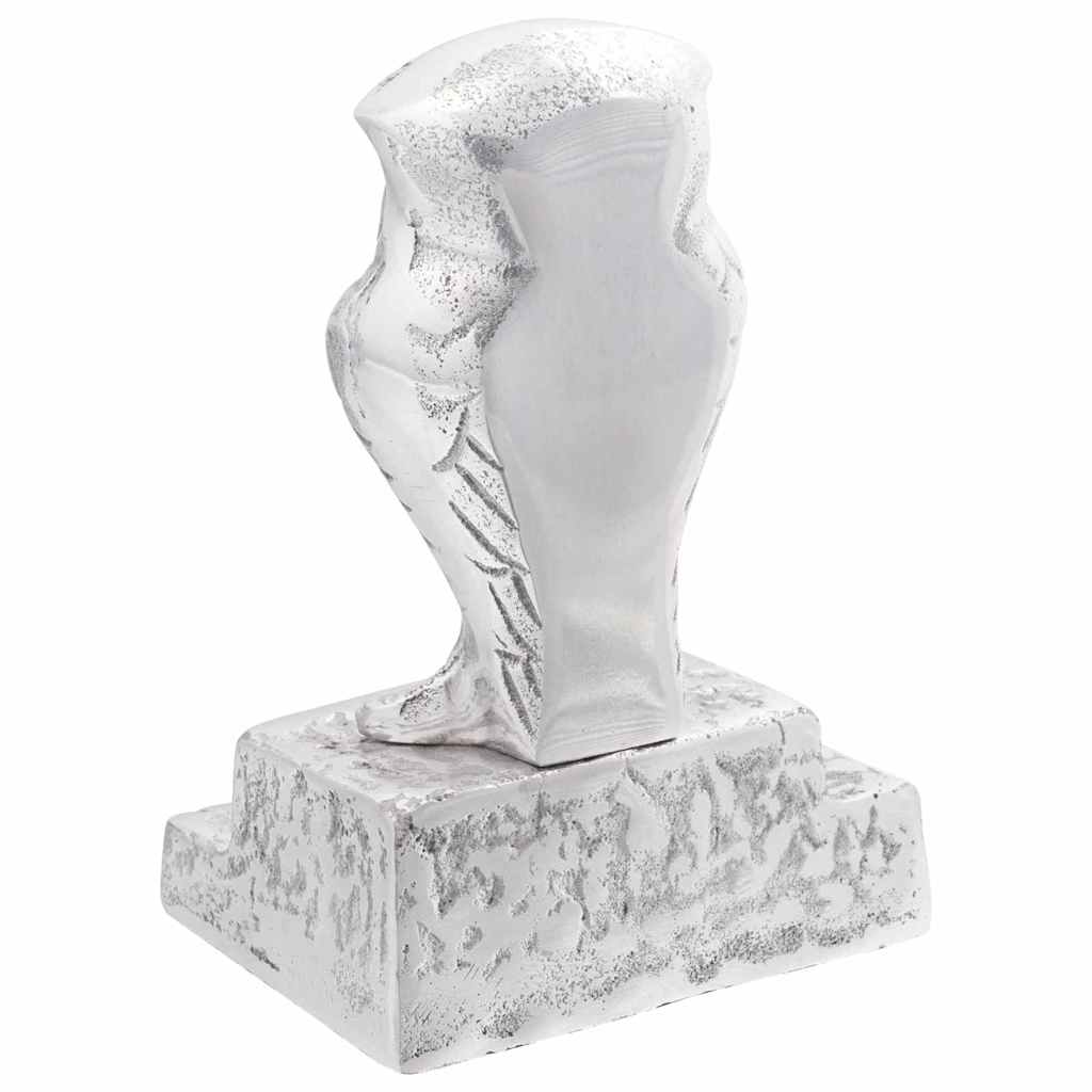 Fermalibri Vidaxxl 2 pezzi argento 12 x 9 x 19 cm alluminio