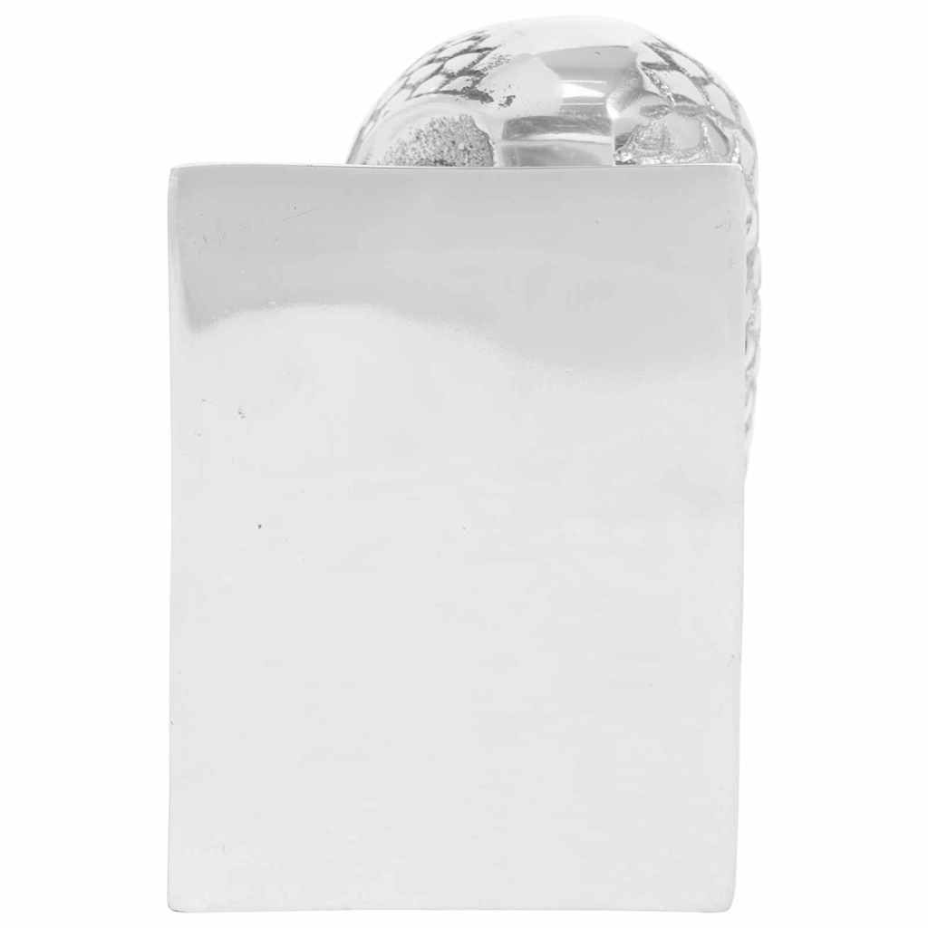 Fermalibri Vidaxxl 2 pezzi argento 7 x 9 x 11 cm alluminio