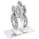 Fermalibri Vidaxxl 2 pezzi argento 10 x 10 x 22 cm alluminio
