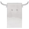 Fermalibri Vidaxxl 2 pezzi argento 21,5 x 15,5 x 20 cm alluminio