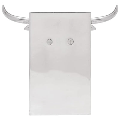 vidaxxl sujetalibros 2 piezas plata 21,5 x 15,5 x 20 cm aluminio