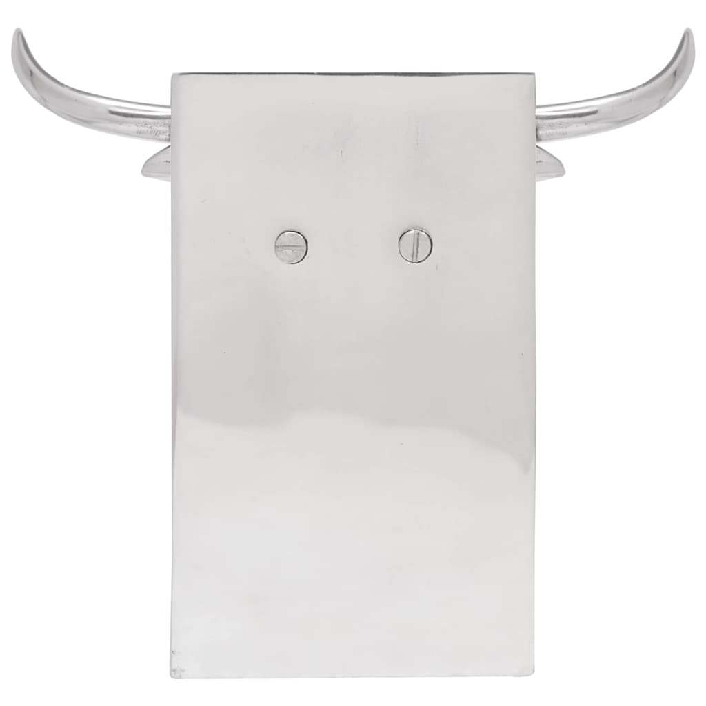 Fermalibri Vidaxxl 2 pezzi argento 21,5 x 15,5 x 20 cm alluminio