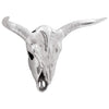 Vidaxx calavera de toro plata 49 x 10 x 36 cm aluminio