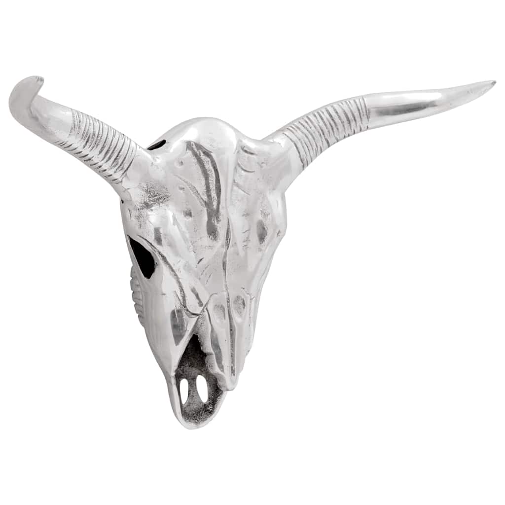 Vidaxx calavera de toro plata 49 x 10 x 36 cm aluminio