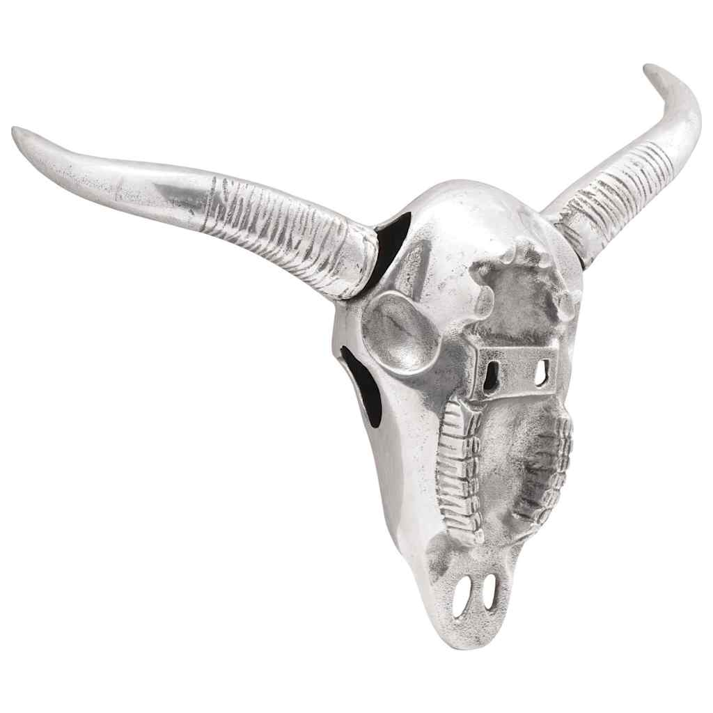 Vidaxx calavera de toro plata 49 x 10 x 36 cm aluminio