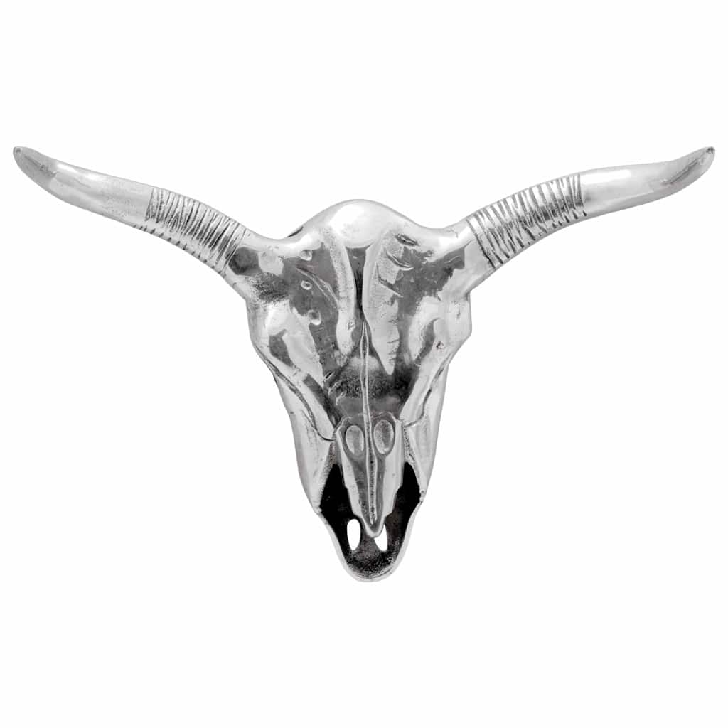 Vidaxx calavera de toro plata 49 x 10 x 36 cm aluminio