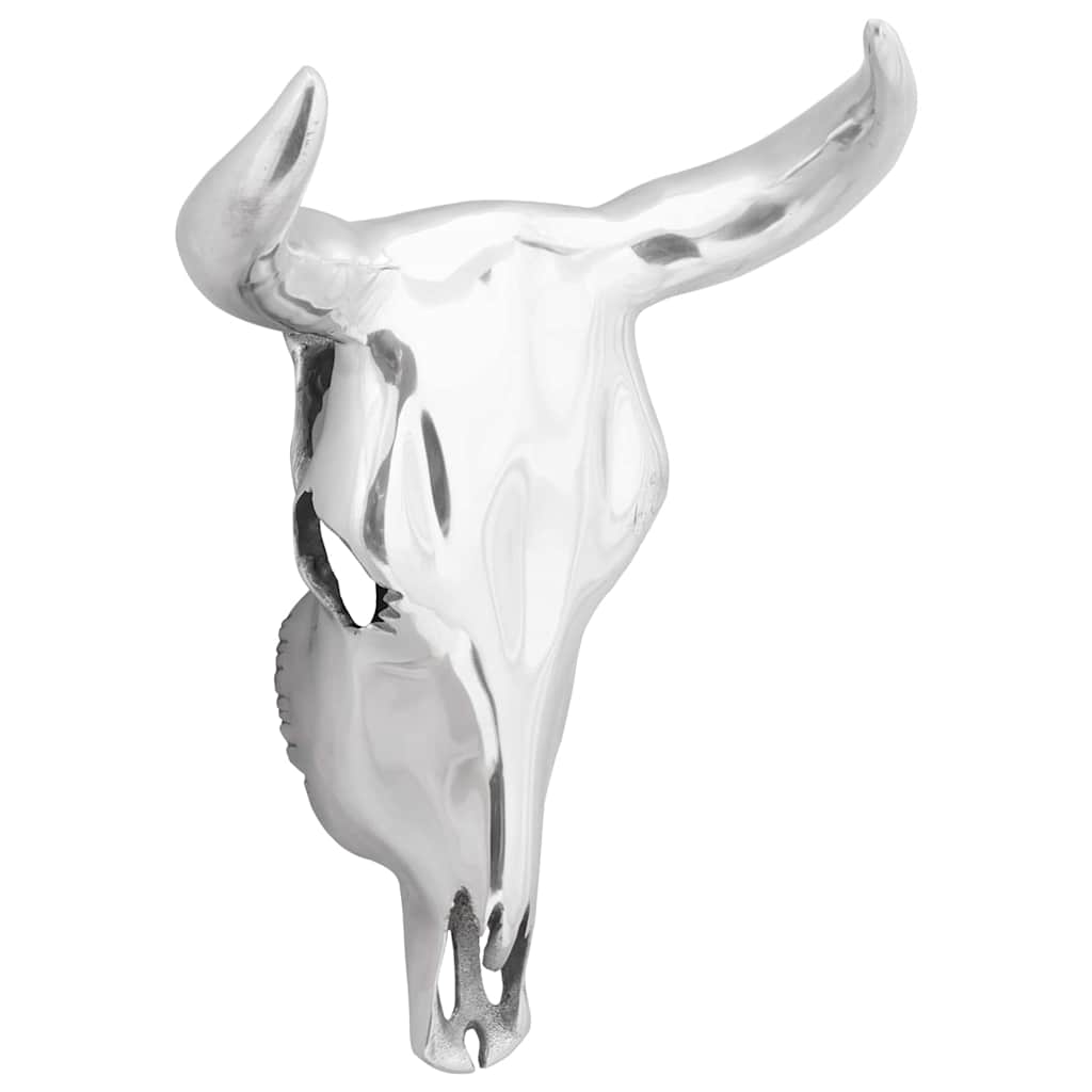 Vidaxx teschio di toro argento 34 x 13 x 53 cm alluminio