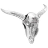 Vidaxl bullschedel zilver 34 x 13 x 53 cm aluminium