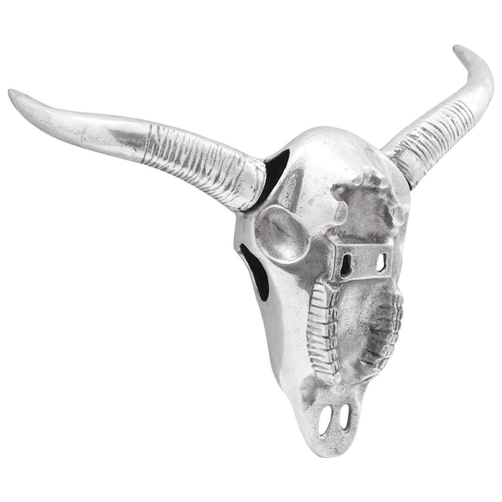 Vidaxx calavera de toro plata 34 x 13 x 53 cm aluminio