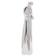 Scultura Vidaxl argento 10 x 16 x 49 cm alluminio