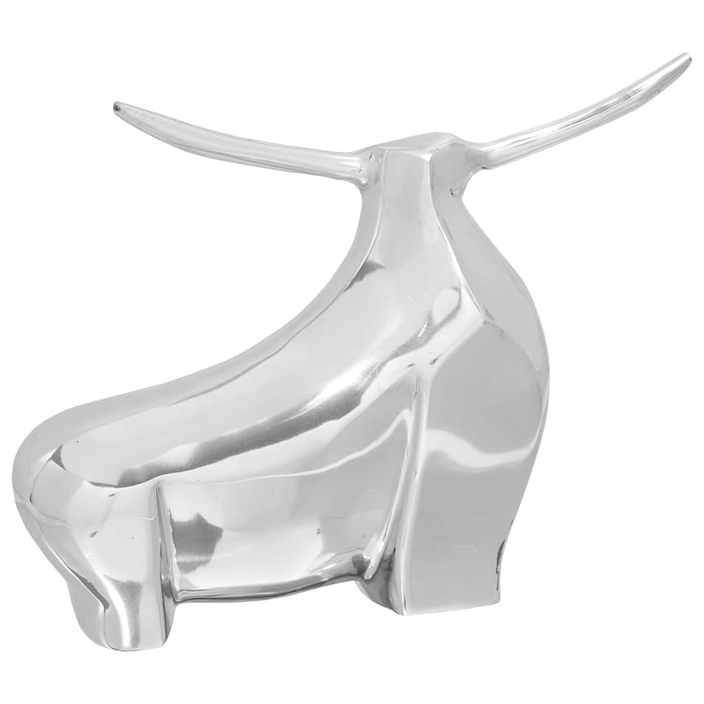 Vidaxx scultura toro argento 37 x 44 x 17 cm alluminio