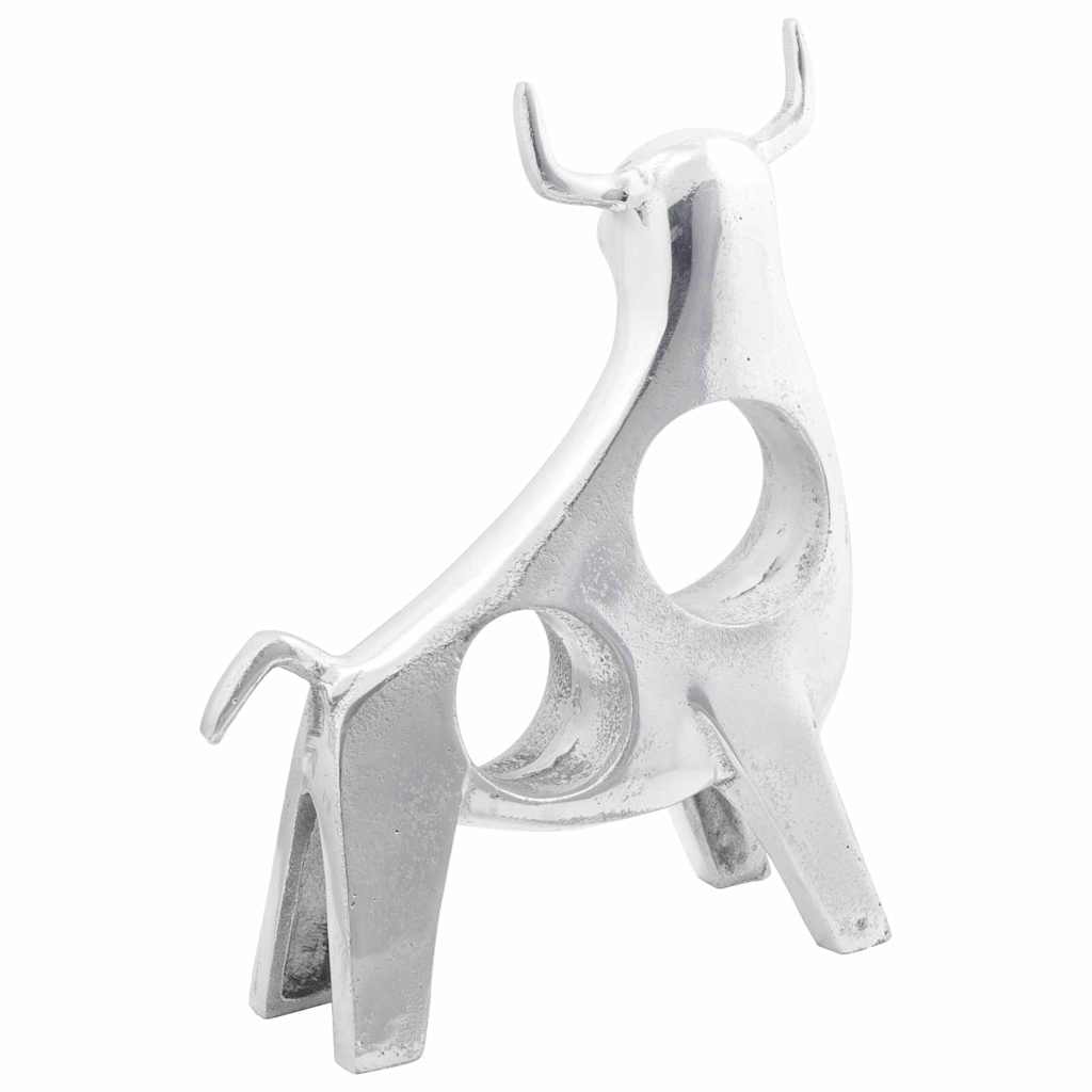 Vidaxx scultura toro argento 22 x 9,5 x 34 cm alluminio