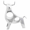 Vidaxl stierensculptuur zilver 22 x 9.5 x 34 cm aluminium