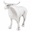 Vidaxx escultura de toro plata 20 x 17 x 23 cm aluminio
