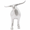 Vidaxx escultura de toro plata 20 x 17 x 23 cm aluminio